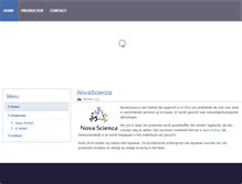 Tablet Screenshot of novascienza.com